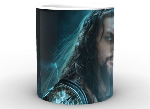 Кружка GeekLand белая Аквамен Aquaman молния AQ.02.007 (2066494)