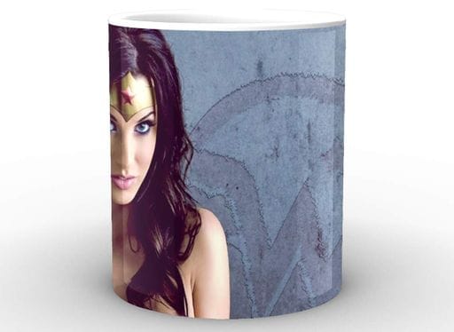 Кружка GeekLand біла Чудо-Жінка Wonder Woman на сірому фоні WW.02.017 (2067075)