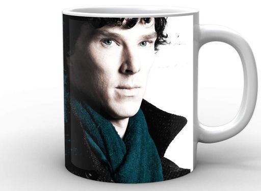 Кухоль Geek Land білий Шерлок Холмс Sherlock Benedict Cumberbatch SH.002.18 (2067231)