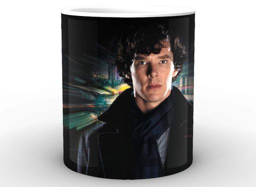 Кухоль Geek Land білий Шерлок Холмс Sherlock загадковий SH.002.22 (2067264)