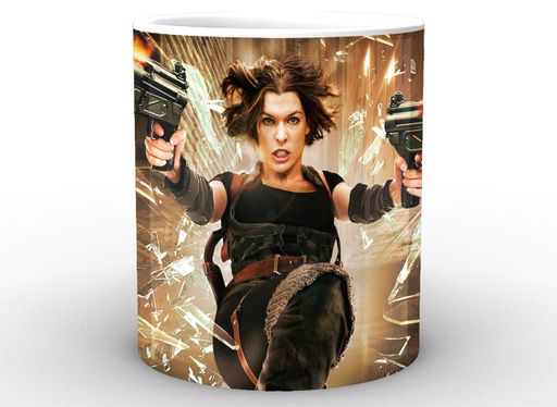 Кружка GeekLand белая Resident Evil Обитель зла стрельба RE.02.024 (2067796)