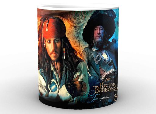 Кружка GeekLand белая Pirates of the Caribbean Пираты Карибского моря джек и гектор PC.02.003 (2067900)