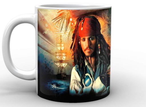 Кружка GeekLand белая Pirates of the Caribbean Пираты Карибского моря джек и гектор PC.02.003 (2067900)