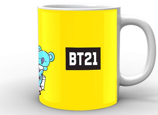 Кухоль GeekLand БТ21 на жовтому фоні BT21 BTS 02.46 (2067964)