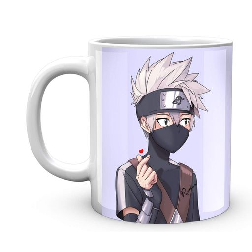 Кружка Geek Land біла Наруто Naruto Какаші Серце пальцями NA.02.308 (2068372)