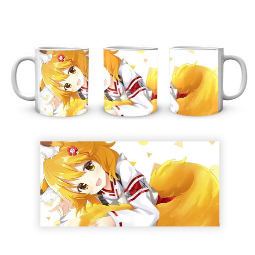Кружка GeekLand Заботливая 800-летняя жена The Helpful Fox Senko-san yellow FSS 02.07 (2068628)