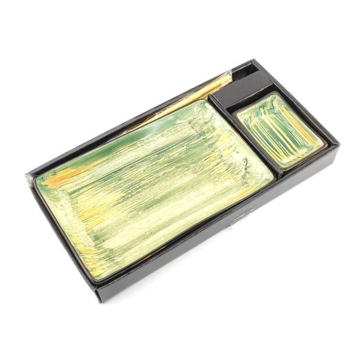 Сервіз для суші None Жовто зелені 1 персона 28х14 см (DN34280H) (2069559)