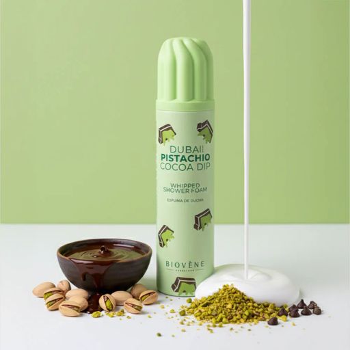 Мусс для душа Biovene Whipped Shower Foam Dubai Pistachio Cocoa Dip Дубайская фисташка и какао, 250 мл