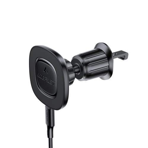 Бездротовий АЗП ACEFAST D46 MagSafe wireless charging car holder for air vent Black (2071360)