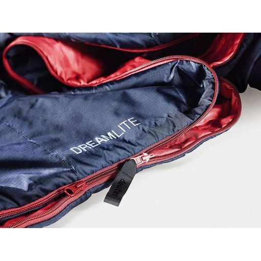 Спальный мешок Deuter Dreamlite Navy-Cranberry левый 205см (3703021 3524 1) (2071523)