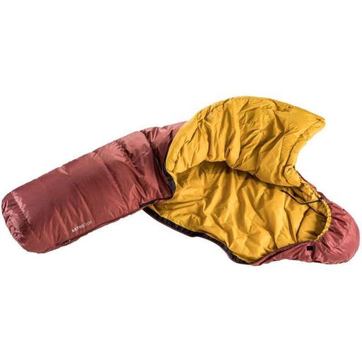Спальний мішок пуховий Deuter Astro 300 L Redwood-Curry лівий 220см (3711121 5908 1) (2071540)