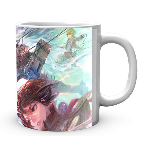 Кружка GeekLand Атака Титанов Attack on Titan Эрен Микаса Армин в бою AT.02.71 (2071941)
