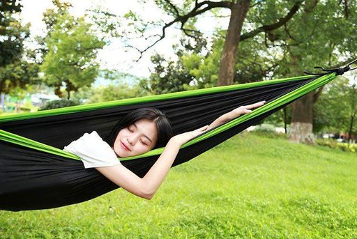 Гамак туристический двухместный подвесной iCamp 270x140 см  черный (R051060) (2072707)