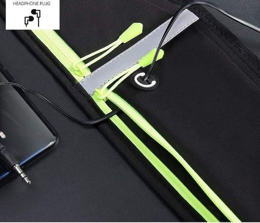 Сумка для бігу Спортивна сумка на пояс EasyRun Вологостійка Black (TU050327) (2072824)