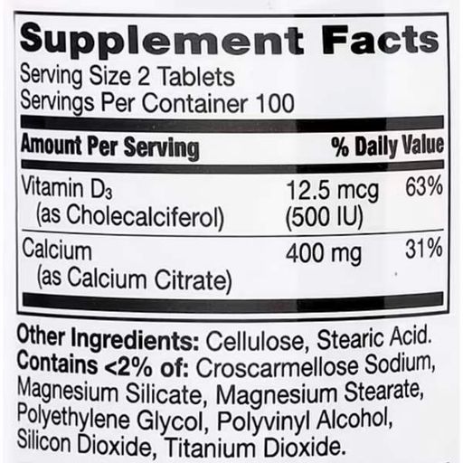 Мікроелемент Кальцій 21st Century Calcium Citrate Petites + D3 200 Tabs (2072832)