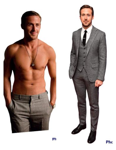 Дакимакура 150х50 см Райан Гослинг Барби Ryan Gosling Подушка с наволочкой двусторонняя (2073068)