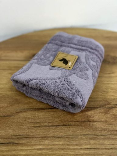Махровое полотенце хлопок 50х90 L&M Home Textiles винтаж баклажан (2073300)