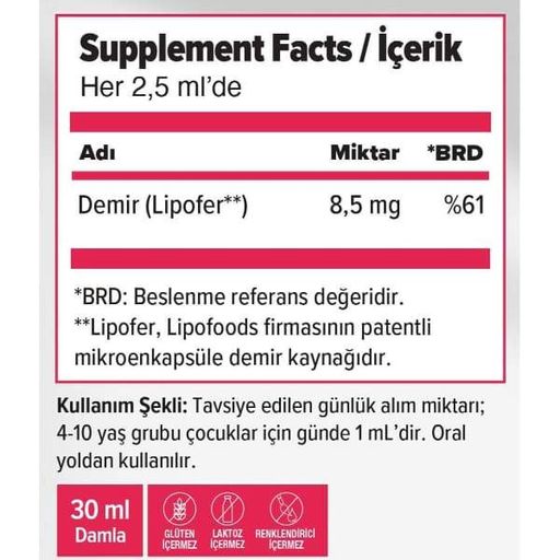Микроэлемент Железо Orzax Ocean Microfer 30 ml /30 servings/ Berry (2073351)