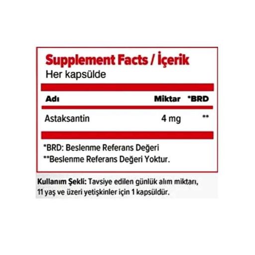 Астаксантін Orzax Ocean Astaxanthin 4 mg 30 Softgels (2073361)