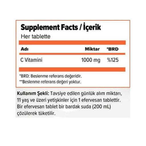 Витамин C Orzax Efervit Vitamin C 1000 mg 20 effervescent tabs Orange (2073366)