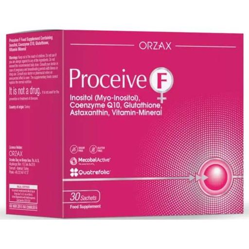 Копмлекс для профилактики репродуктивной функции у женщин Orzax Proceive F 4,2 g 30 sachet (2073408)