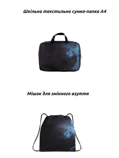 Шкільний ортопедичний рюкзак 6 в 1 для хлопчика School Standard 38х30х18 см з М'ячем в 1 клас (SET 170-79) (2073444)