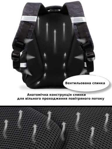 Шкільний ортопедичний рюкзак 6 в 1 для хлопчика School Standard 38х30х18 см з М'ячем в 1 клас (SET 170-79) (2073444)
