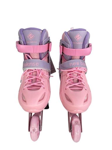 Ролики детские раздвижные LBX301 Pink Violet светящиеся колеса ABEC-7 регулировка 38-42с тормозом (2073532)