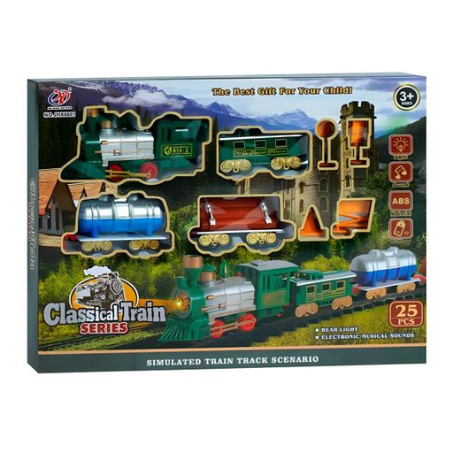 Дитяча залізниця Classic Train зі звуком і світлом (JHX6681) (2073610)