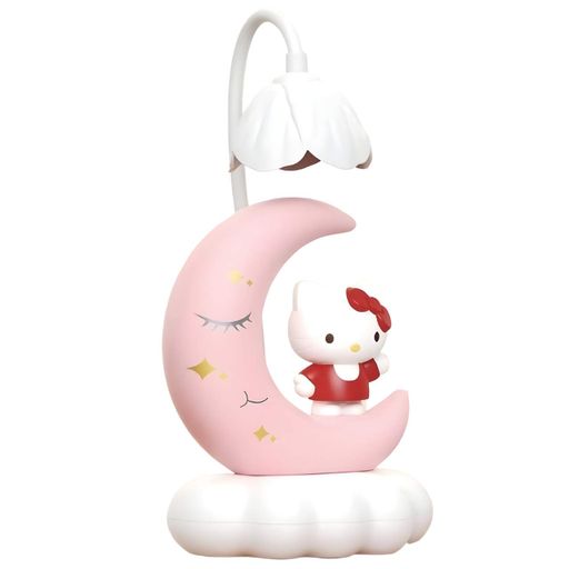 Дитяча настільна лампа Hello Kitty на місяці біла (352E) (2073659)