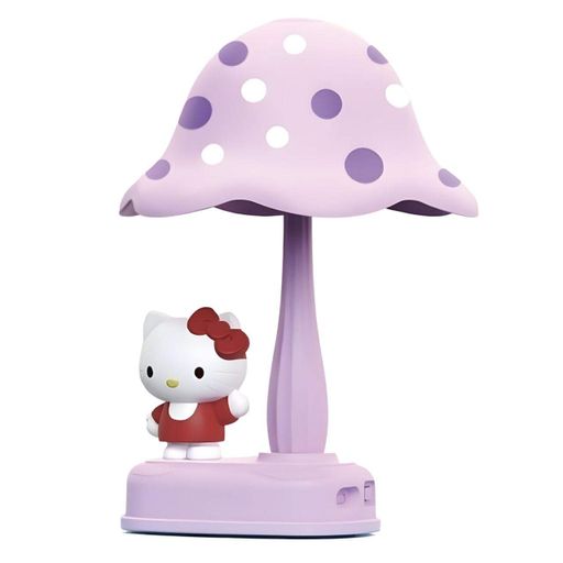 Детская настольная лампа Hello Kitty грибочек фиолетовая (339E) (2073763)