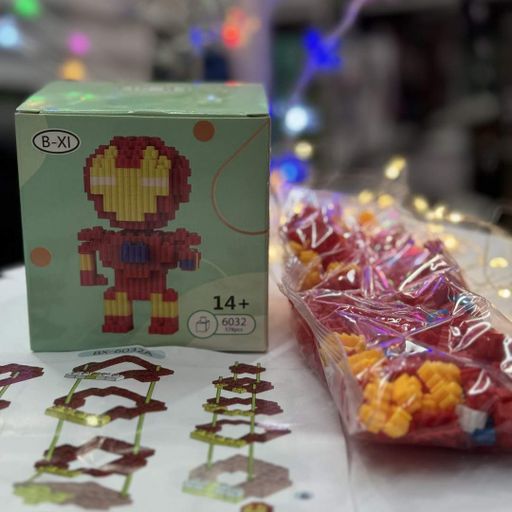 Детский конструктор Magic Blocks "Железный человек" на 578 деталей. Конструктор Супергерой 12 cм (2073953)
