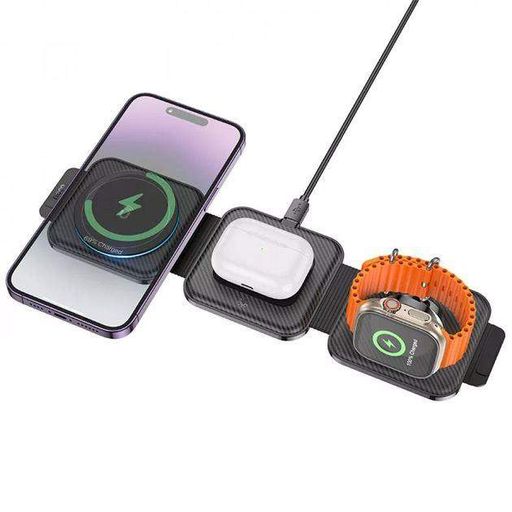 Зарядна станція Hoco CQ4 Unique 3-in-1 Qi (2073986)