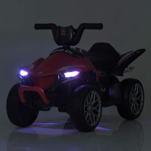 Детский квадроцикл Bambi Racer с двумя моторами, MP3, USB, музыкальный, красного цвета (2074032)