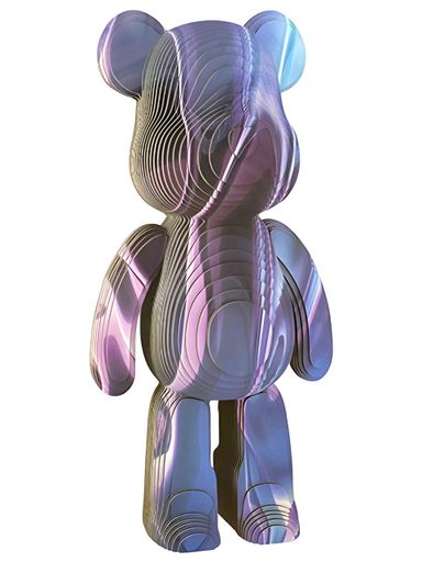 Конструктор картонний 3D-пазл Bearbrick синій (ZX-152) (2074041)