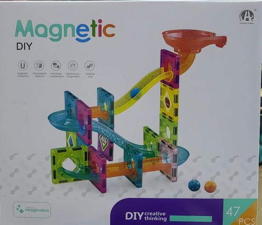 Конструктор магнитный DIY Magnetic Building Blocks на 47 деталей (СН1034) (2074372)