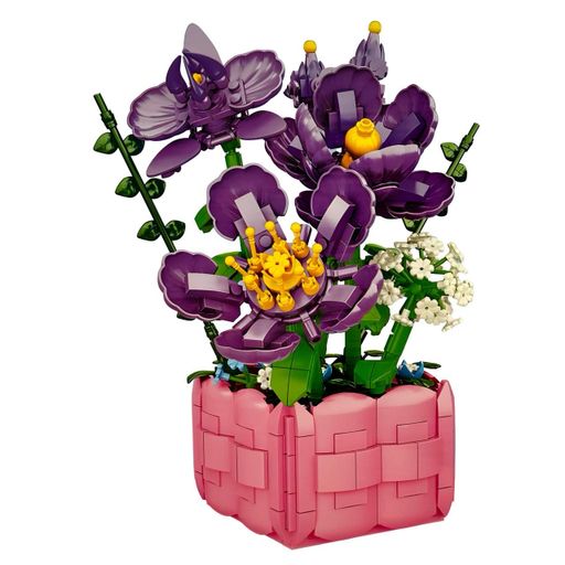 Конструктор Flower Studio Фиалки в вазе на 583 детали (9113A) (2074408)