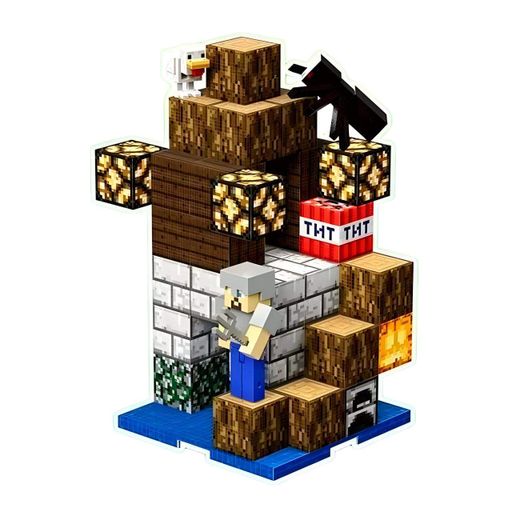 Магнітний конструктор Minecraft "Сторожовий пост" на 61 деталь (T9908) (2074517)