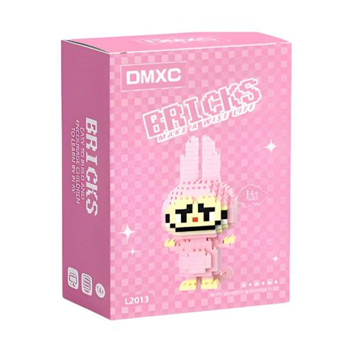 Детский конструктор Bricks Зайчик Лабубу розовый на 150 деталей (2013) (2074574)