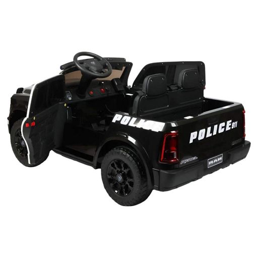 Дитячий електромобіль JOY RM-7707/10 у стилі Ram Police, чорний, 24V, 2 мотори, двомісний, Bluetooth (2074752)