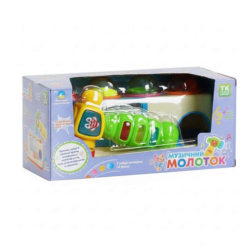 Игра с шариком TK Group 64485 музыкальный молоточек, стучалка, песенка, звуки, в коробке (2075223)