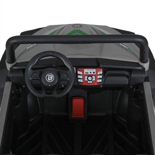 Детский электромобиль Bambi Racer M 6058EBLR-11(24V) на 4 мотора по 90W, колеса EVA, кожаное сиденье, Серый (2075285)
