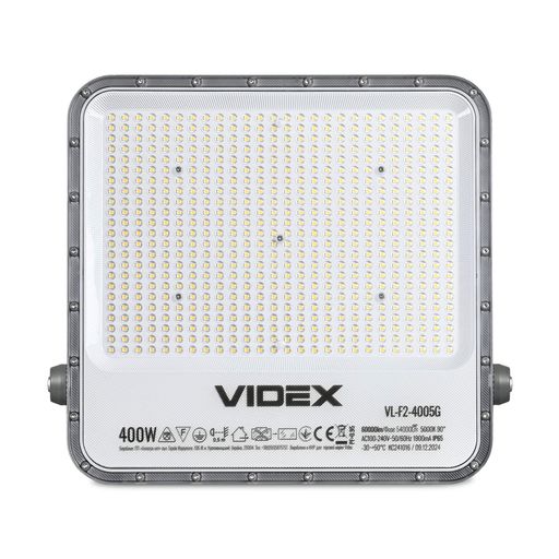 Світлодіодний прожектор VIDEX PREMIUM 400W 5000K для освітлення територій та архітектури 60000Lm (2075295)