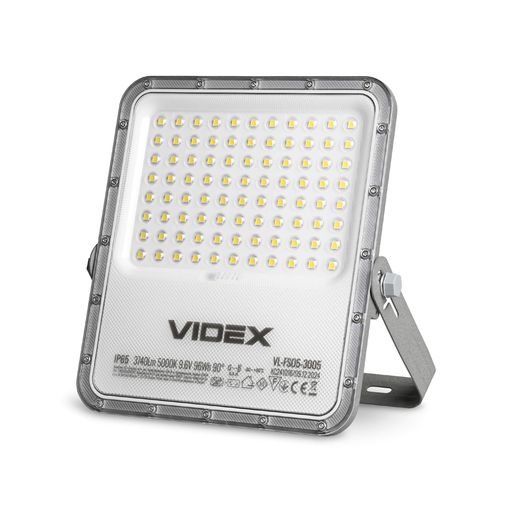 Автономний LED прожектор VIDEX VL-FSO5-3005 3740Lm 5000K для освітлення ділянки на сонячній батареї (2075296)