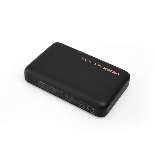 Повербанк VIDEX 10000mAh з бездротовою зарядкою 15W чорний для смартфонів та планшетів (2075330)