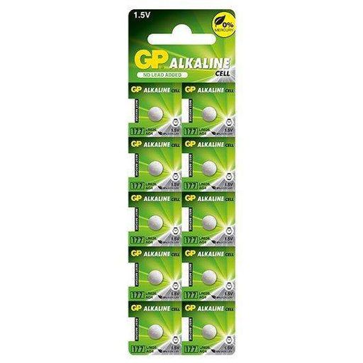 Батарейка AG4 / LR626 / 177 Alkaline 1.5V 10шт 6.8*2.6мм GP (2075426)