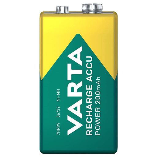 Акумулятор Крона Varta Recharge Accu Power 6HR61 9V 200mAh Ni-MH – багаторазова батарейка (2075455)
