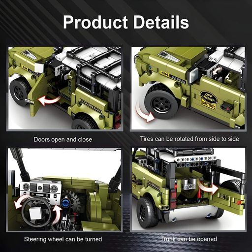 Конструктор Technique Внедорожник Land Rover на 1358 деталей (49013) (2075536)