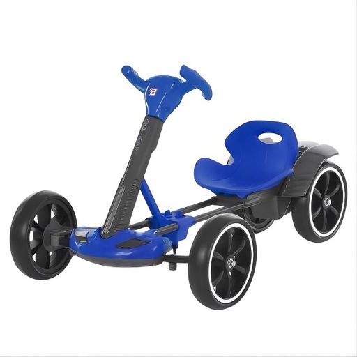 Детский электрокарт Bambi Kart M 6072EBR-4 синий — с пультом, Bluetooth, музыкой и светом, EVA колёса, 35W (2075579)