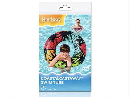 Надувной круг для плавания Bestway 36350-1 Прибой 91 см, 2 ручки (2075636)